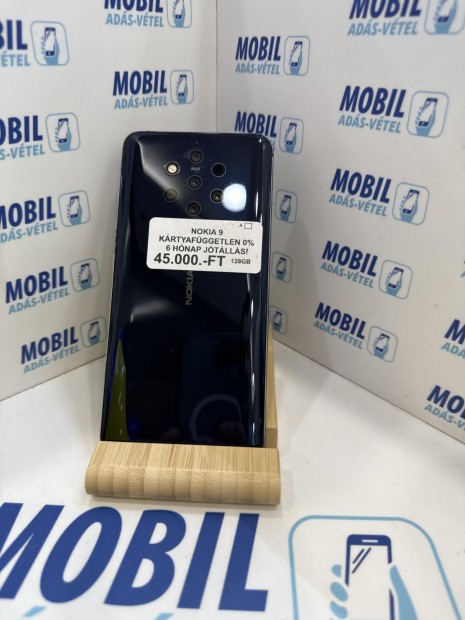 Nokia 9 K�rtyaf�ggetlen 128 GB, 12 h� garancia