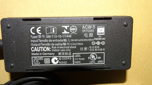 Nokia AC-DC tpegysg