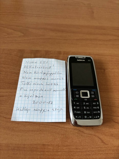 Nokia E51 Alkatrsznek 