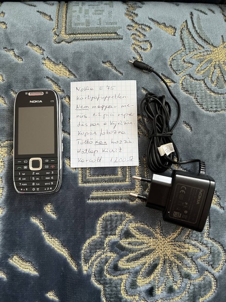 Nokia E75 krtyafggetlen 