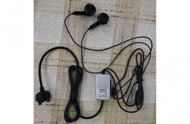 Nokia HS-23 fekete gyri sztereo headset