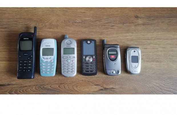 Nokia, Samsung, Motorola, Siemens, Sharp retro mobilok