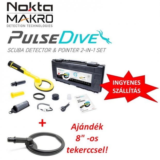 Nokta PulseDive 2 az 1-ben szett - detektor s pinpointer fmkeres +