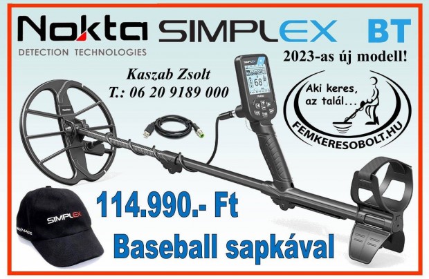 Nokta Simplex BT. új fémkereső fémdetektor