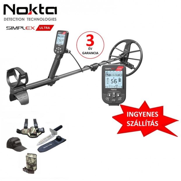 Nokta Simplex Ultra fmkeres fmdetektor + Starter Pack