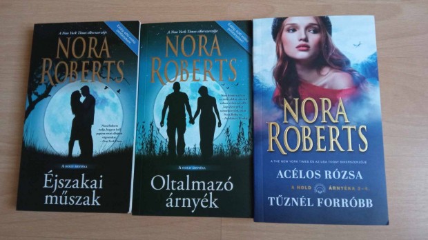 Nora Roberts könyvcsomag 2500 Ft újszerű 3 db együtt