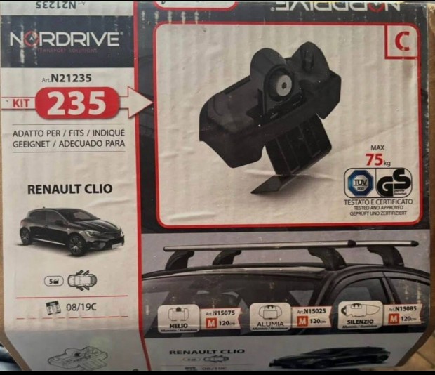 Nordrive Tet�csomagtart� Renault Clio V 5-ajt�s 2019-es �vj�ratt�l