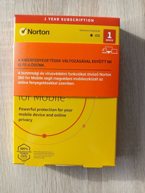 Norton 360 egy éves előfizetés