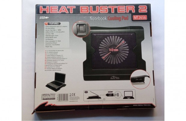 Notebook ht Media-Tech HEAT Buster 2 (15,6"-os notebookokhoz)