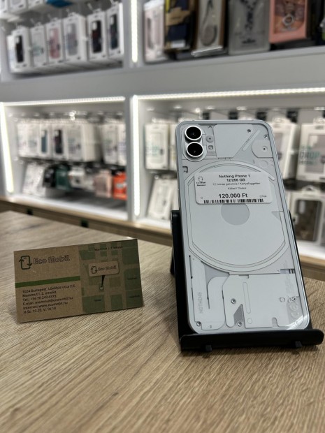 Nothing phone (1) Kártyafüggetlen 256 GB 12 GB Ram, 12 hó garancia