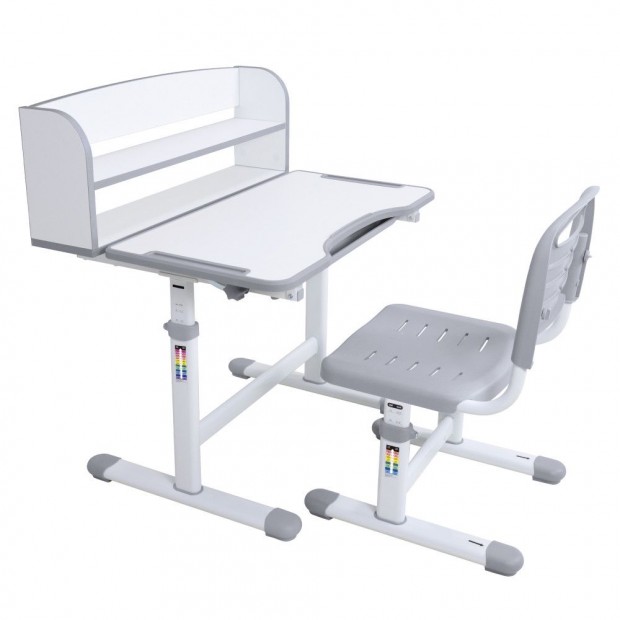 N�vekv� �r�asztal �s sz�k, sz�rke/feh�r, set ZION