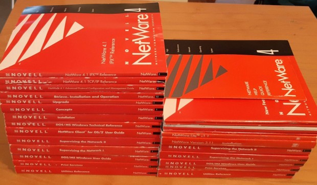 Novell Netware a legends piros knyvek