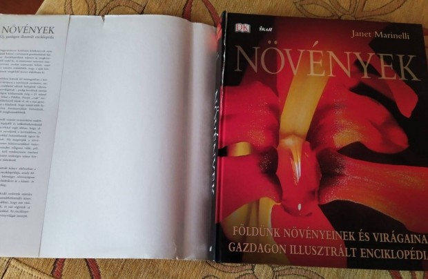 Növények, enciklopédia, ismeretterjesztő könyv, újszerű