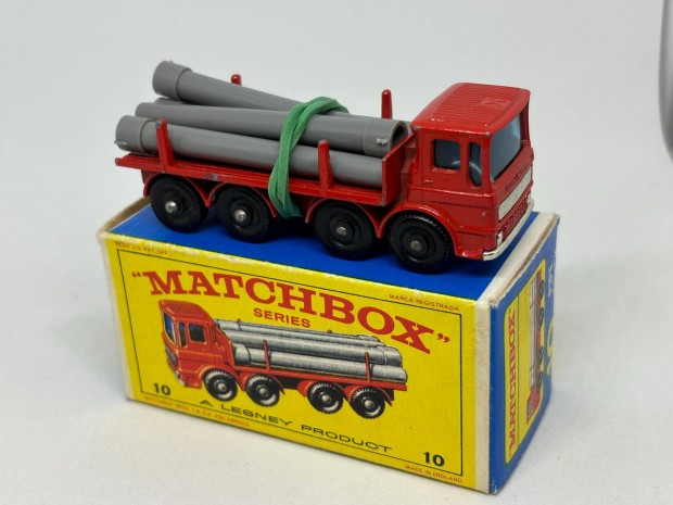 Nr 10. - Pipe Truck angol Matchbox + eredeti doboz