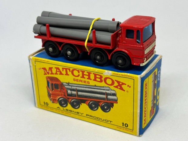 Nr 10. - Pipe Truck angol Matchbox + eredeti doboz