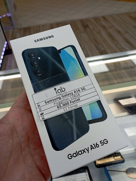Nullperces Samsung A16 5G csak kibontva volt 4/128GB független