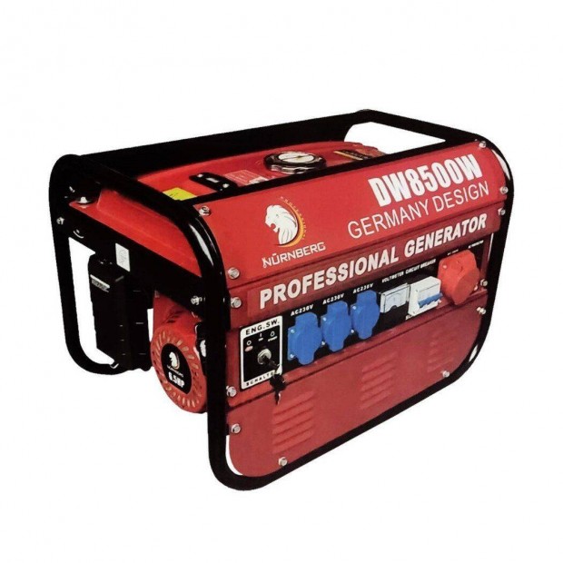 Nürnberg benzinmotoros áramfejlesztő DW8500W