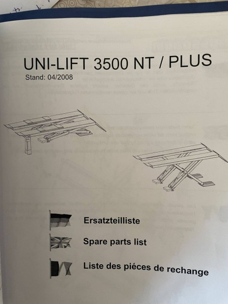 Nussbaum Unilift 3500 NT Plus Olls emel 3.5T emels