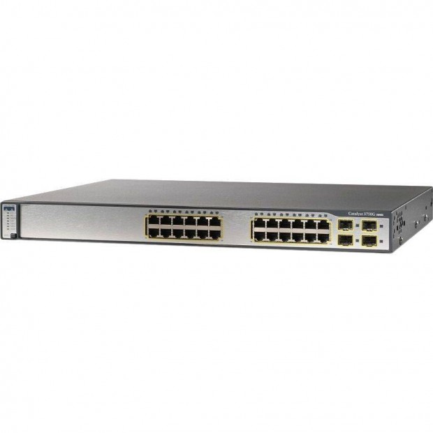 Nyri rak! Gigabites PoE-s Cisco C3750G-24PS-S 24 portos switch szml