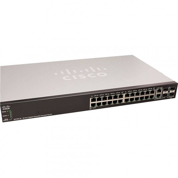 Nyrra! Cisco SG500-28-K9 gigabites switch elad, szmla, gari