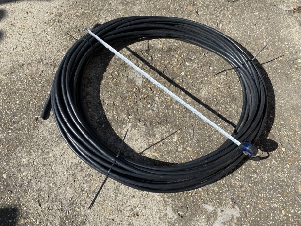 Nycy 3x6, 0,6/1kV réz földkábel, réz árnyékolással (~47 m)
