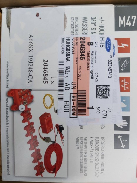 Nyest, menyét és kisállat autós riasztó eladó!
