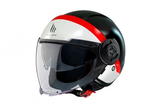 Nyitott buksisak MT Helmets Viale SV S 68 egysg fekete/piros XS