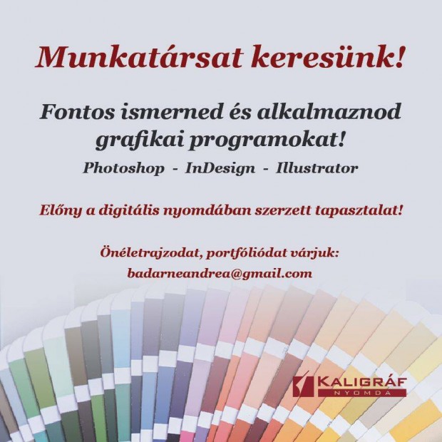 Nyomdai grafikust keresünk