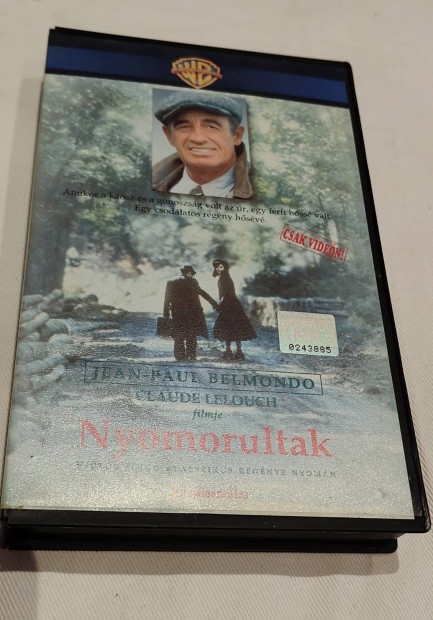 Nyomorultak VHS kazetta (Belmondo,1995) 