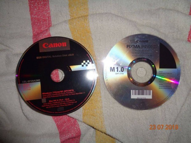 Nyomtato Canon Pixma IP4500 Driver es Szofver Eredeti CD lemez