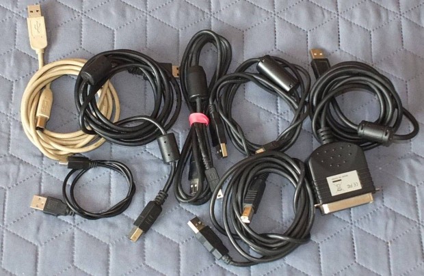 Nyomtat kbelek 7 darab, mini usb stb
