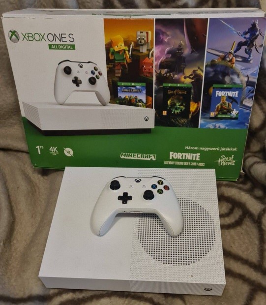 Nyugatinál Patika Xbox One S + kontroller + 48 játék + garancia X-Box