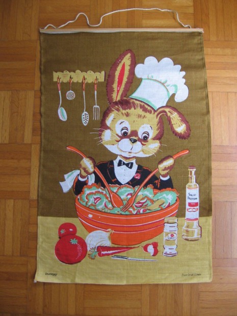Nyuszi, textil falikp