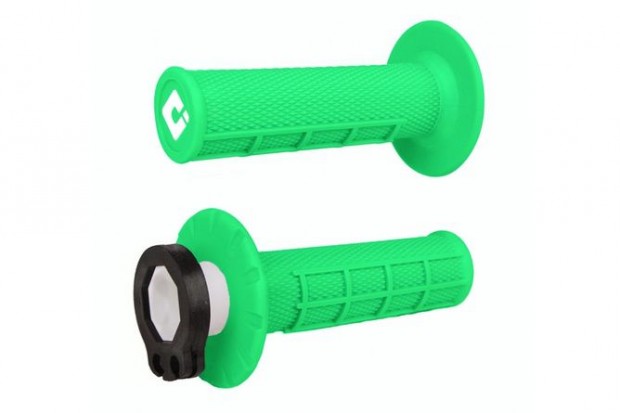 ODI MX V2 fél rácsos markolatok neon zöld