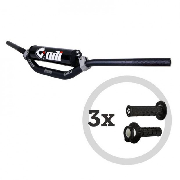 ODI kormány készlet - CFT Podium MX + 3 pár MX V2 Lock-On fél-waffle m