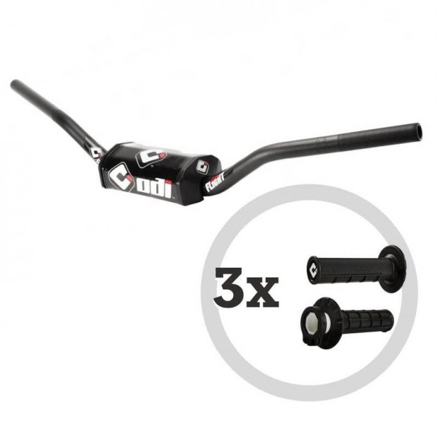 ODI kormny kszlet - Podium Flight MX + 3 pr MX V2 Lock-On flwaffel
