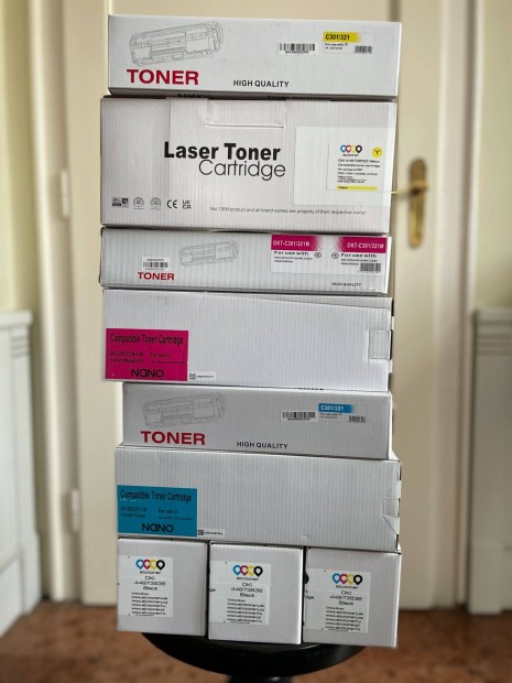 OKI C301, C321, MC332, MC342 nyomtat Toner utngyrtott