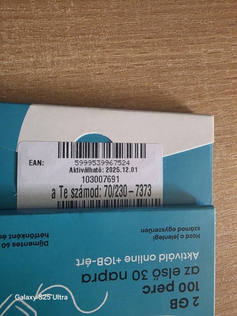 ONE Könyü Telefonszám 230.73.73.