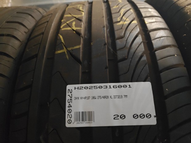 ONYX NY-HP187 106W 275/40R20 XL DOT3219 7MM HASZNÁLT GUMI W 106 |