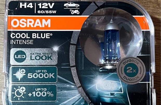 OSRAM H4 Aut izz COOL BLUE Intense (Next GEN) 60/55W 12V 2x 64193CB