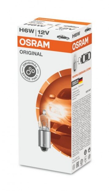 OSRAM Original Line H6W izzók 12V 6W - 10 darab