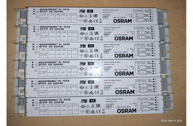 OSRAM QT-Fit 5/8 2x54-58W 220-240 Elektronikus eltt
