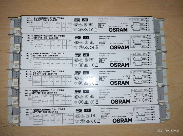 OSRAM QT-Fit 5/8 2x54-58W 220-240 W eltt elad