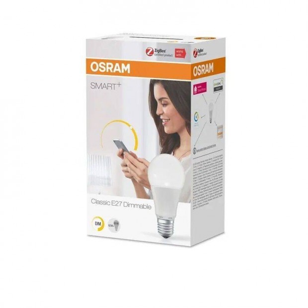 OSRAM Smart+ dimmelhet led izz E27, 8,5W, 2700K, 810lm - fehr