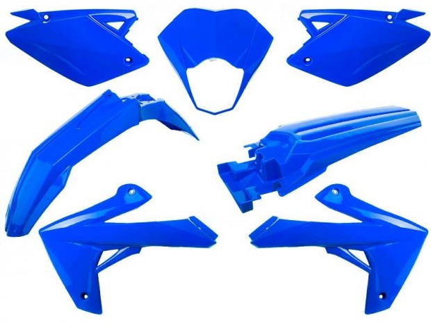O PARTS műanyag készlet O PARTS fényes kék - Rieju MRT/MRT Pro 50 (09-