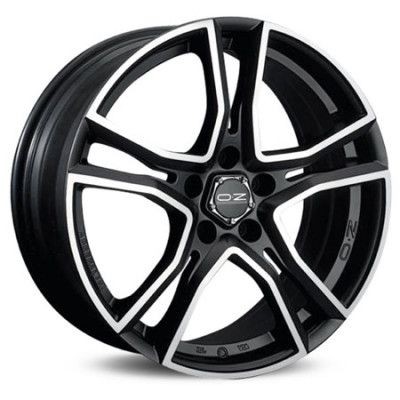 O.Z. ADRENALINA Matt Black Diamond Cut 8X17 5X100 ET35 68 | alufelni |