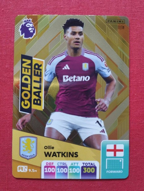 O. Watkins Aston Villa Premier League 2025 Golden Baller focis krtya