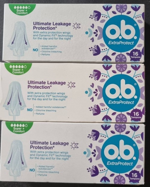 Ob tampon Extraprotect 16 darabos 3 bontatlan doboz