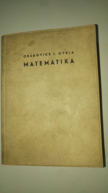 Obdovics Matematika 1974