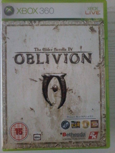 Oblivion Xbox 360 jtk elad.(nem postzom)